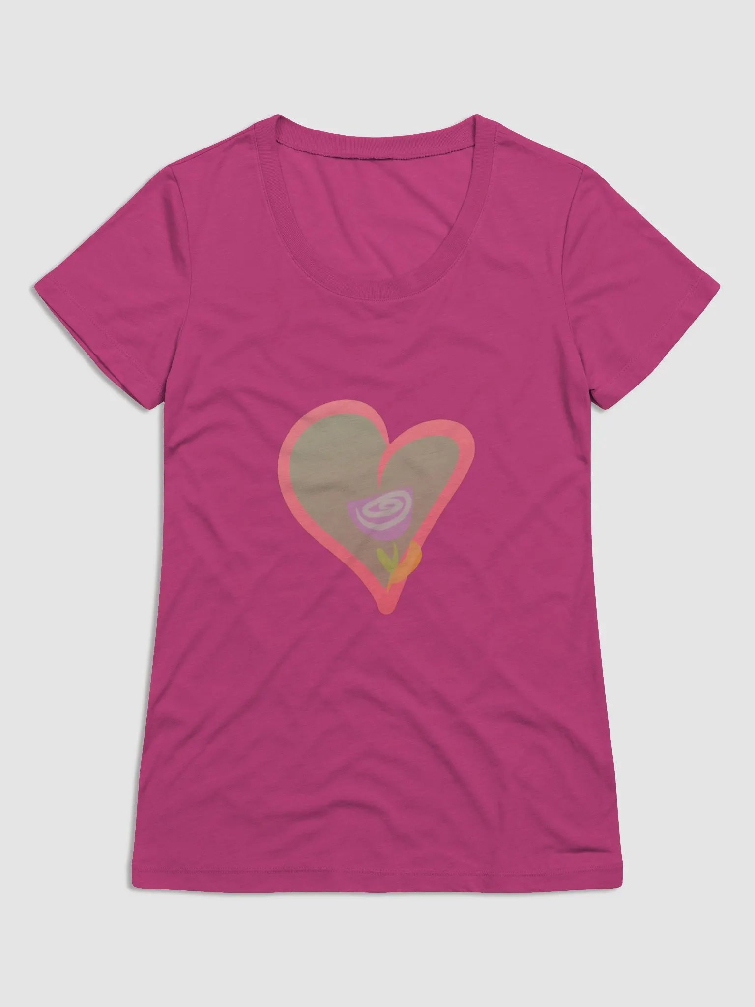 Rose in Heart T-shirt product image (5)
