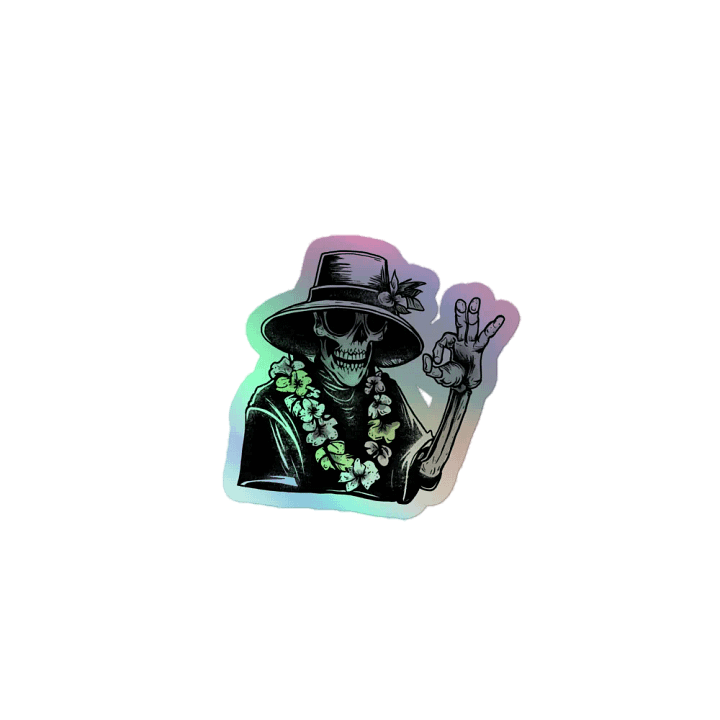 Cool With Death Holographic Sticker product image (1)