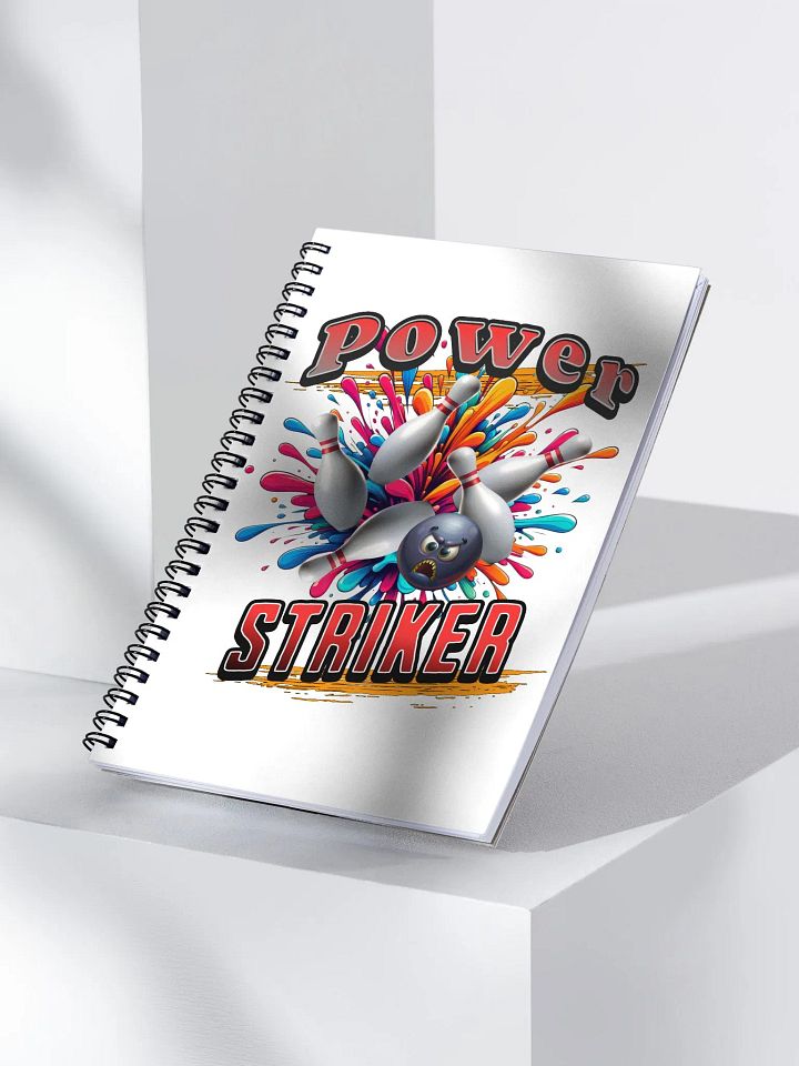 Power Striker Bowling Spiral Notebook product image (2)