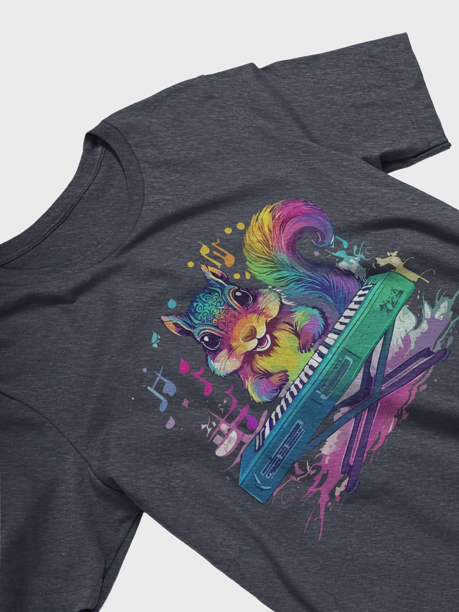 The Psychedelic Squirrel T-Shirt Keyboard f product image (3)