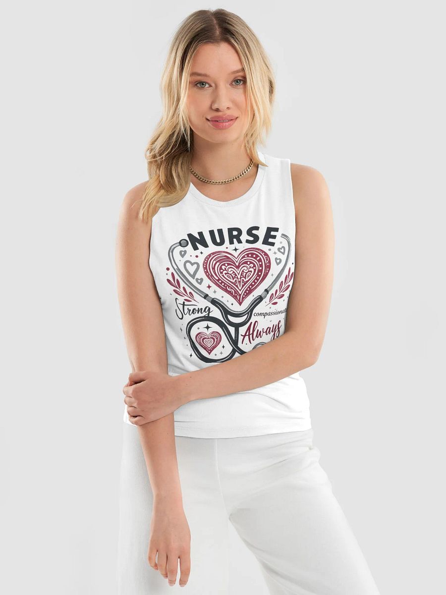 Nurse Love Stethoscope Heart Tank product image (7)