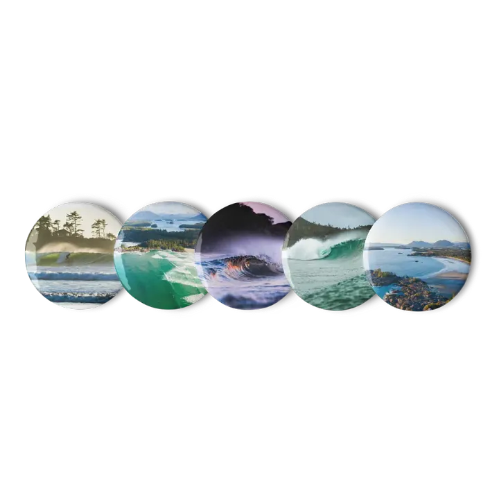 Tofino Surf Pin Buttons Set product image (1)