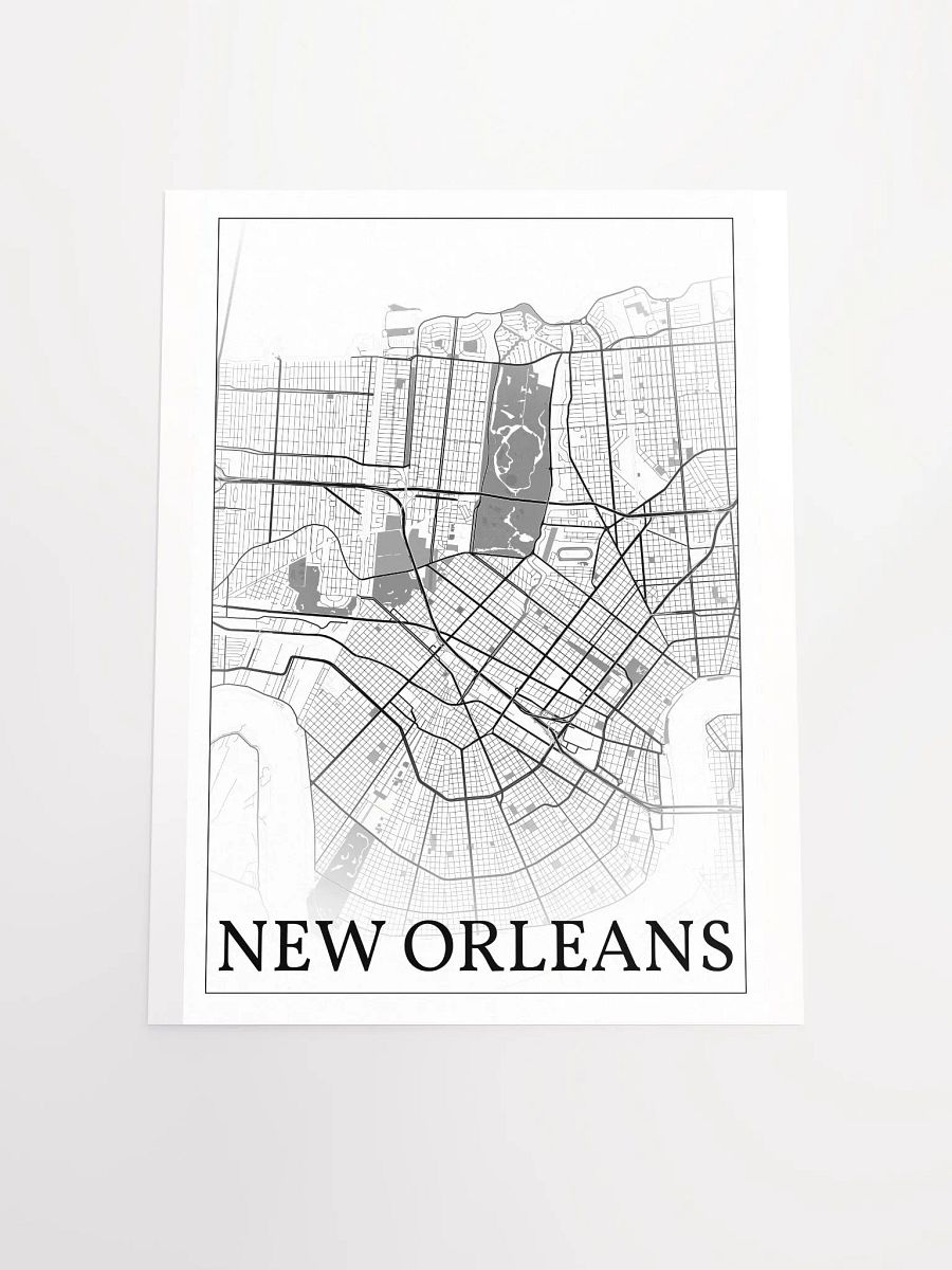 New Orleans, Louisiana, USA, city map print product image (20)
