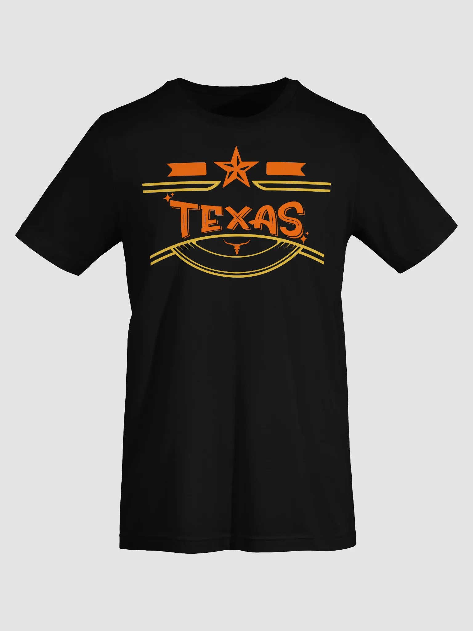 ⭐ Minimal Texas Star T-Shirt | Bella+Canvas Unisex Tee | Clean Line Design with Bold Orange Accent product image (32)