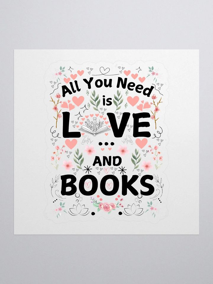 All you need is love ... and books sticker product image (1)