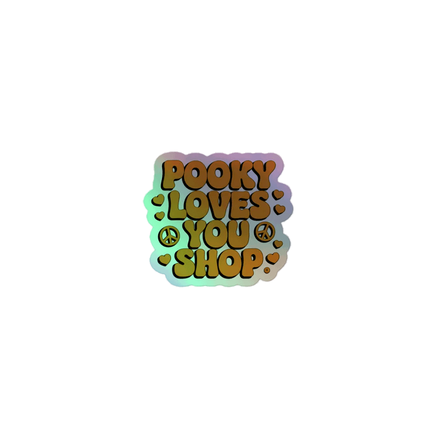 Peace & Love Holographic Sticker Set product image (1)