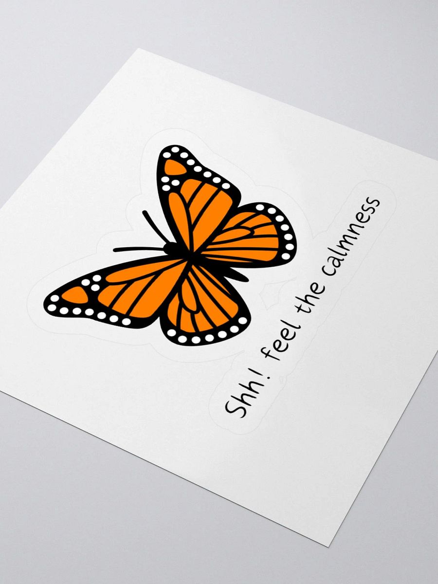 Calm Butterfly Kiss Cut Sticker 004 product image (1)
