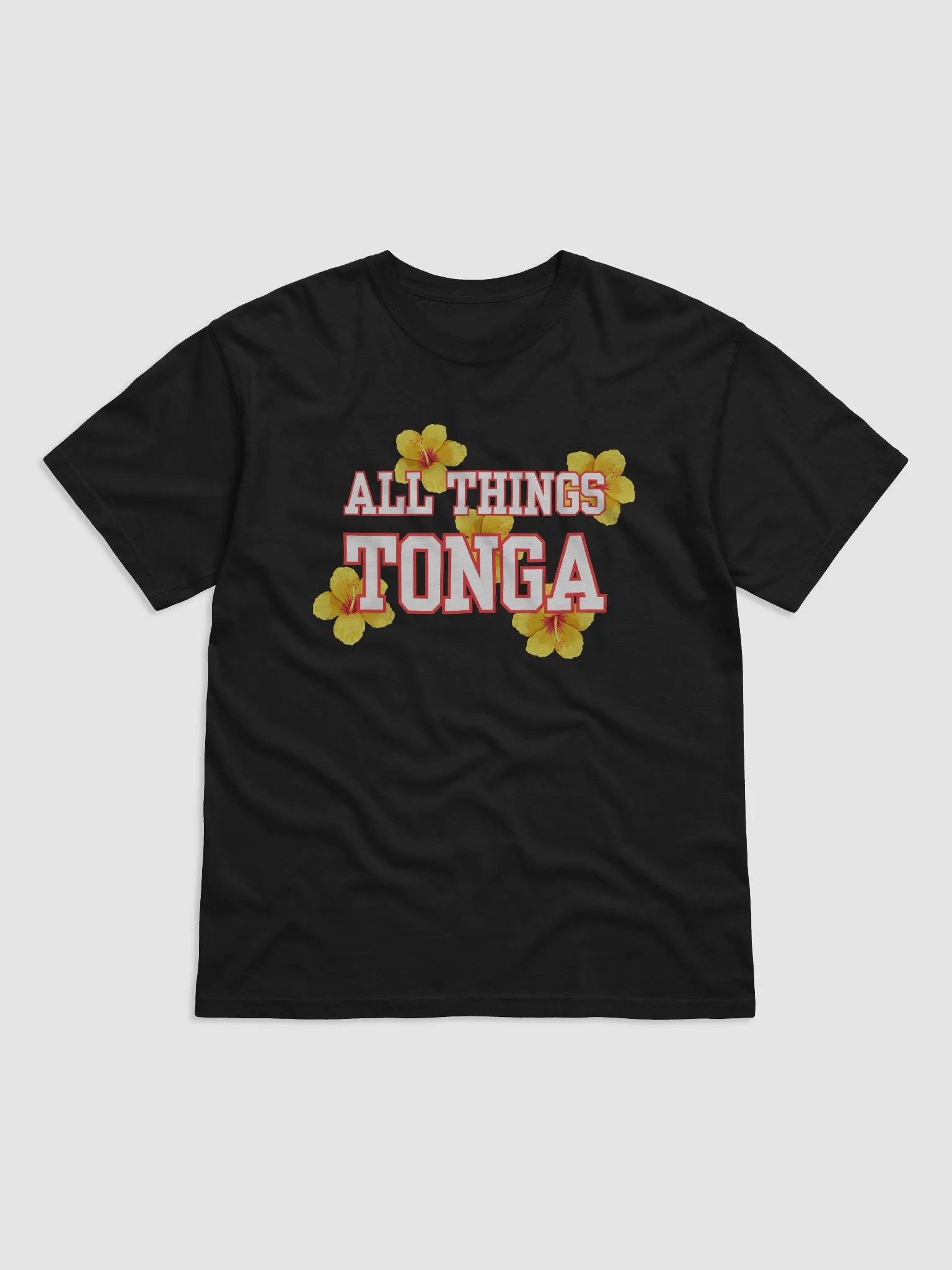 All Things Tonga Yellow Flower Tshirt product image (2)