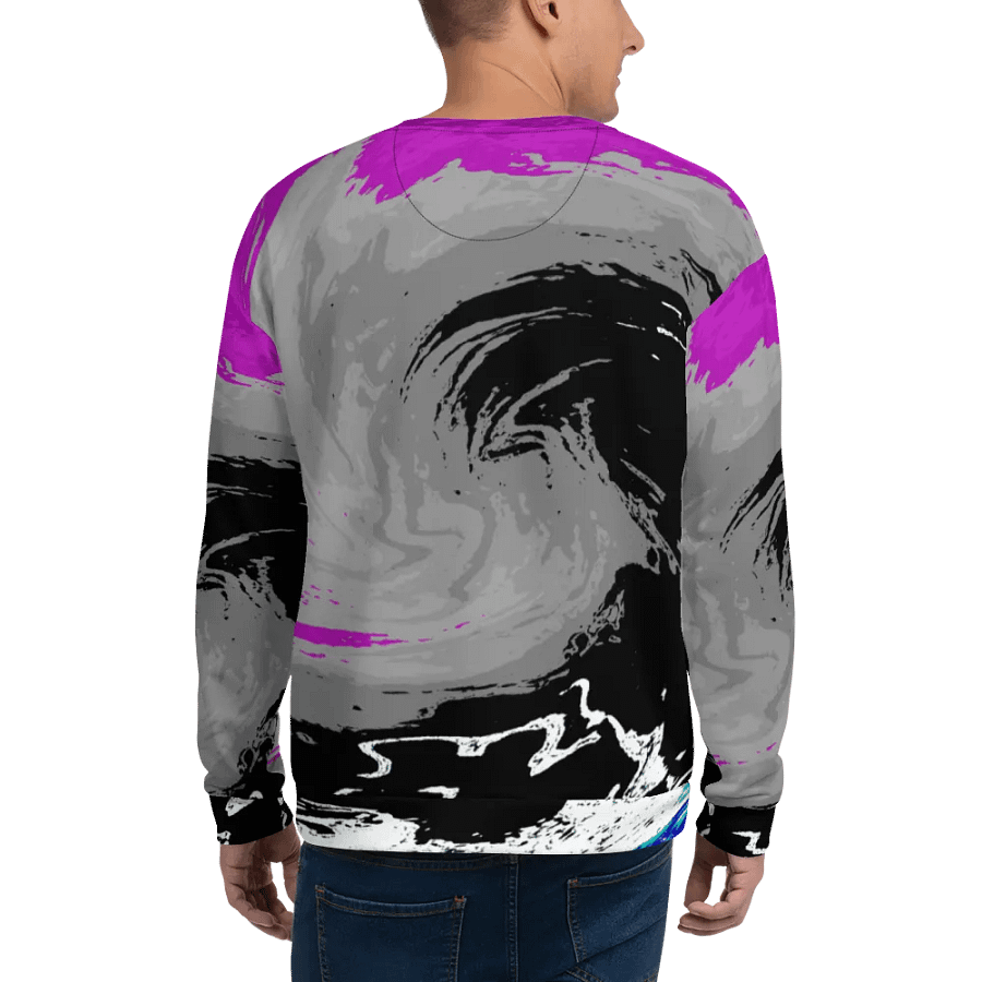 Abstract Vivid Swirling Melting Forest Unisex Sweatshirt product image (11)