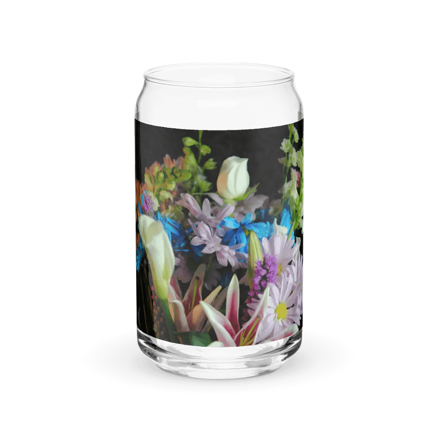 Flowers 292 Can Shaped Glass product image (1)