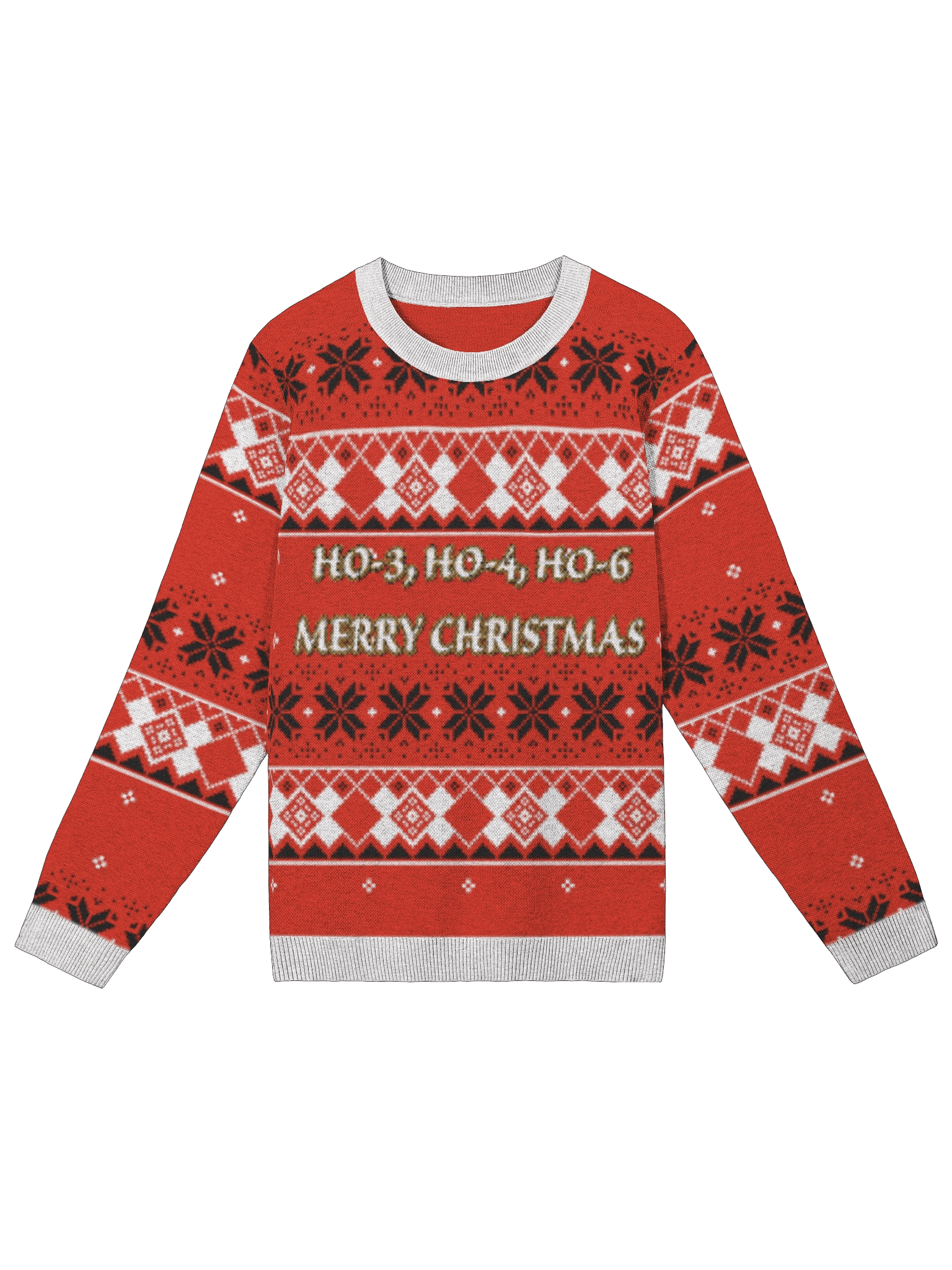 HO-HO-HO Merry Christmas Knitted Crewneck product image (2)