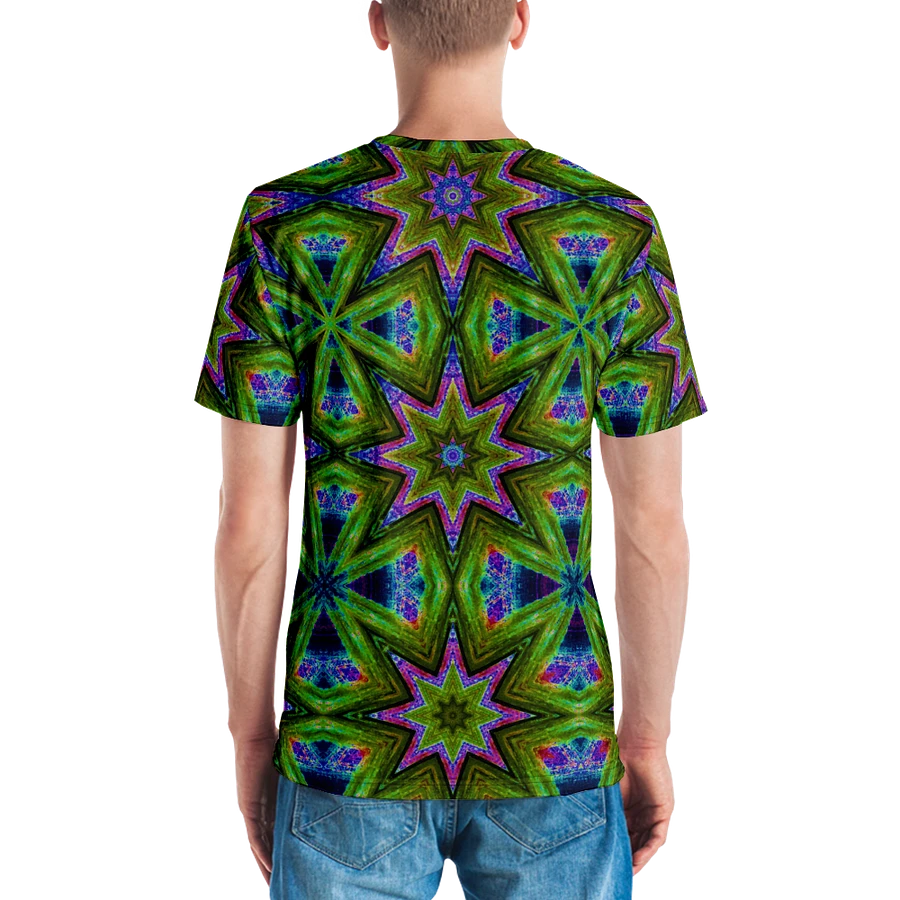 Abstract Stars and Crosses Men's Crewneck T Shirt product image (2)