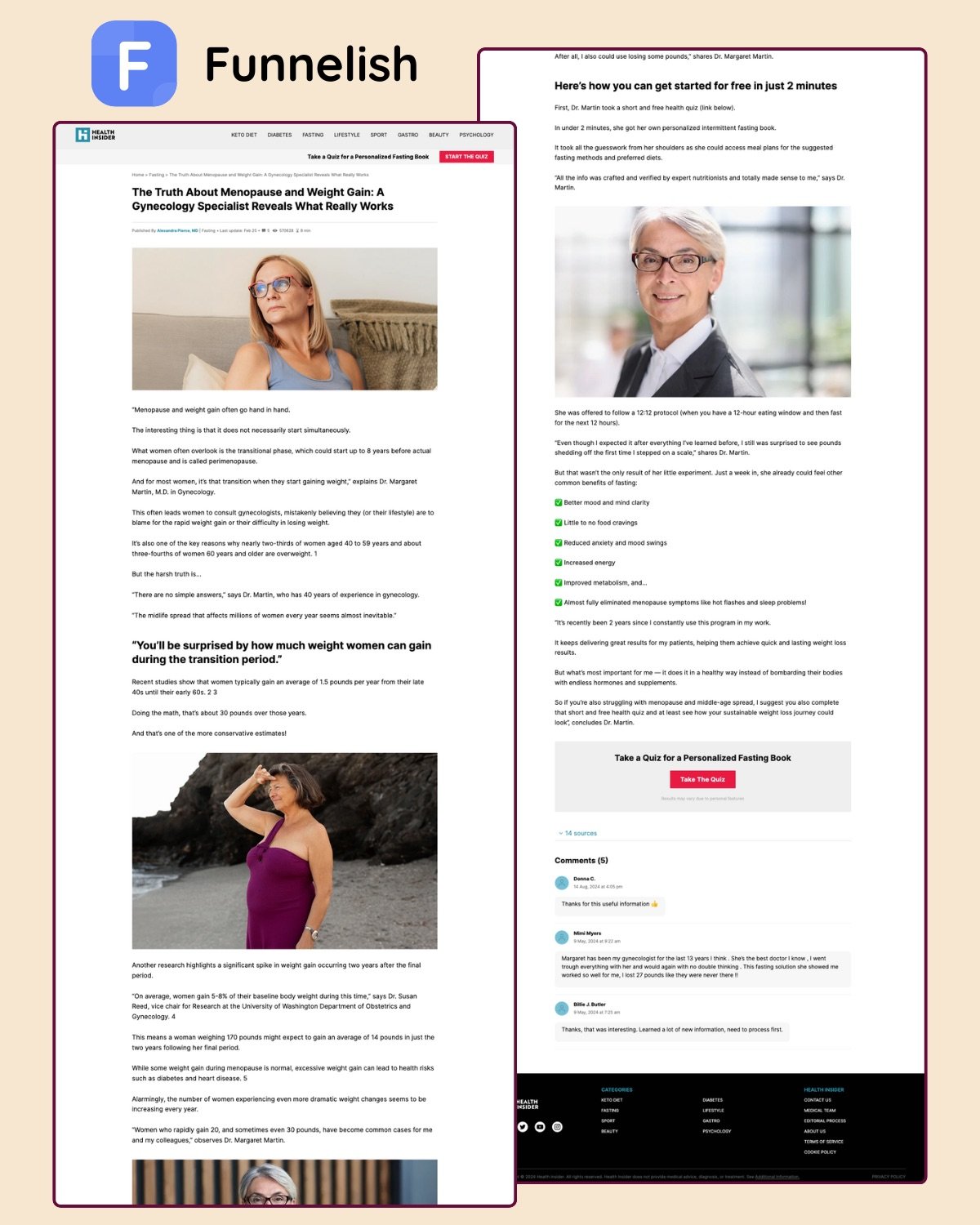 Health Insider Advertorial Page | Funnelish product image (1)