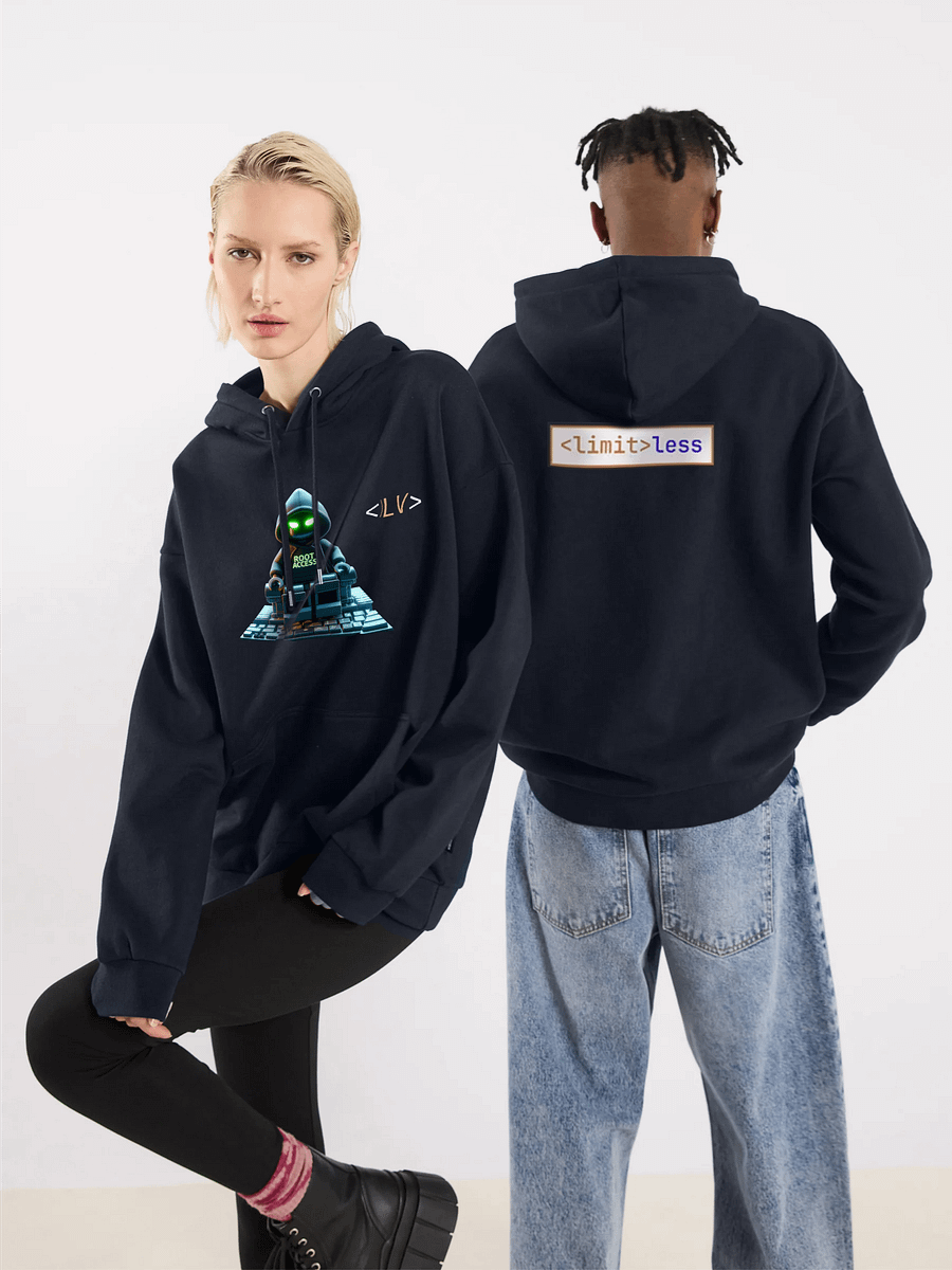 Root Access Hacker Hoodie – Cyberpunk LEGO Hero Edition | Unisex Techwear product image (1)