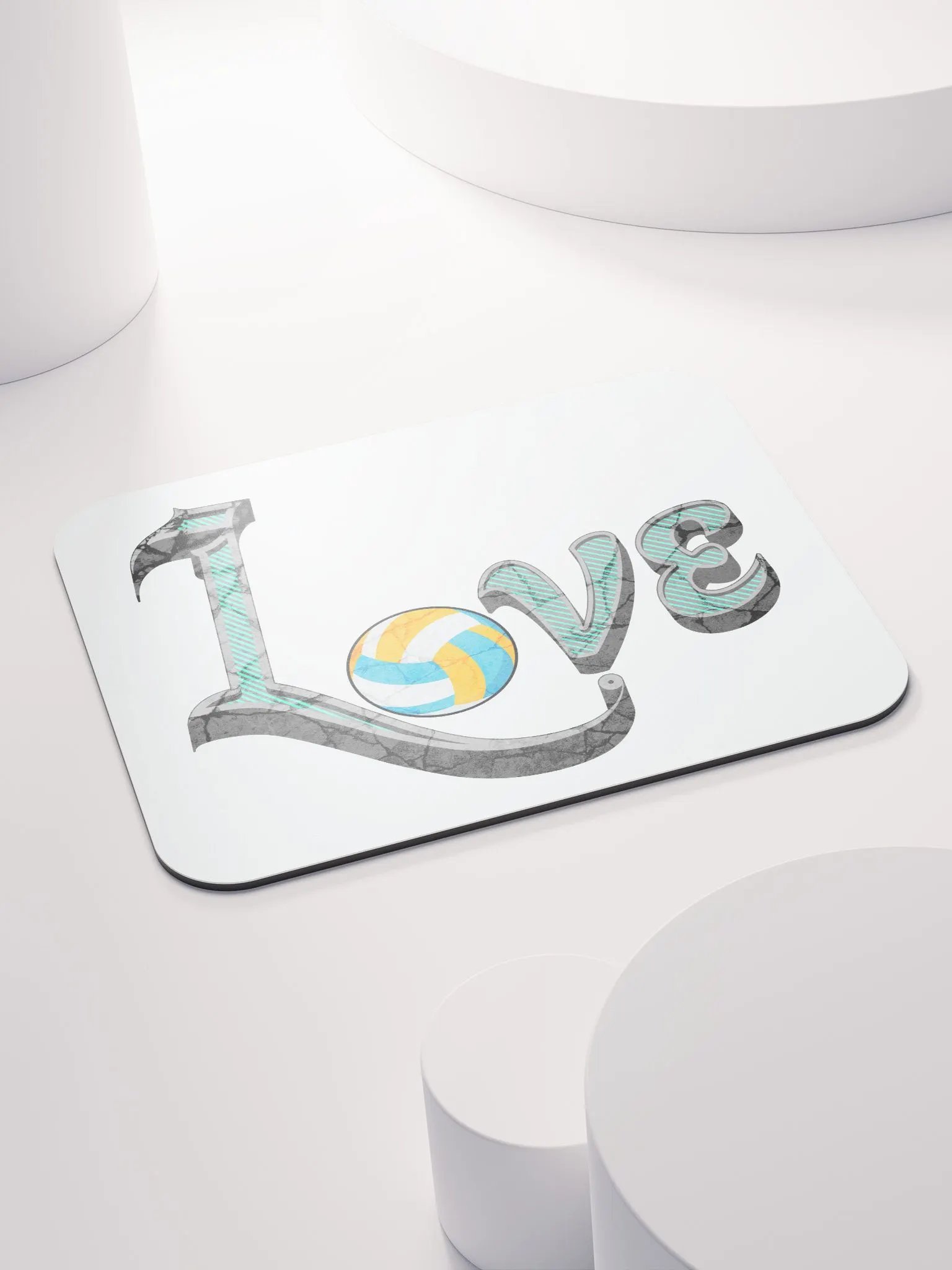 Love Volleyball Spike Mouse Pad product image (4)