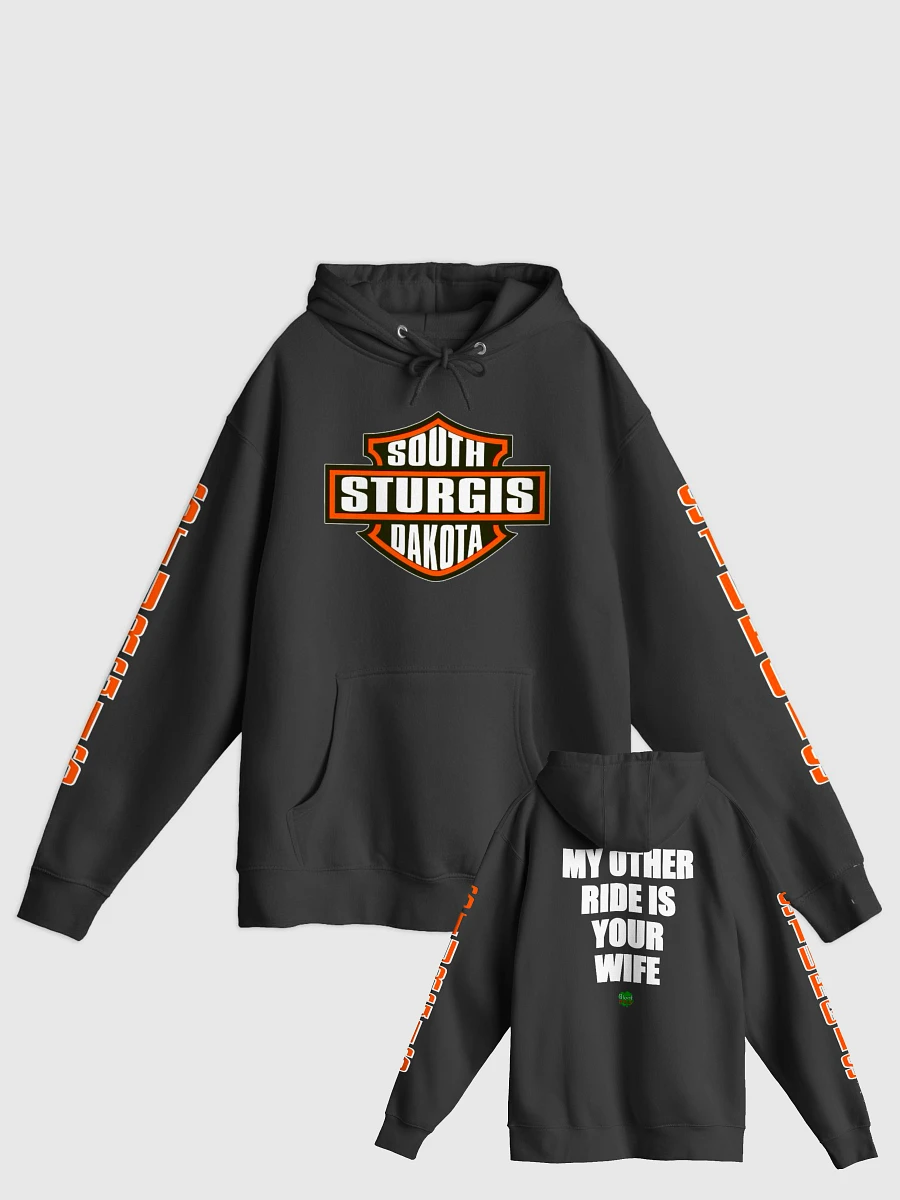 Sturgis/My Other Ride is Your Wife Black Hoodie w Sleeves product image (3)