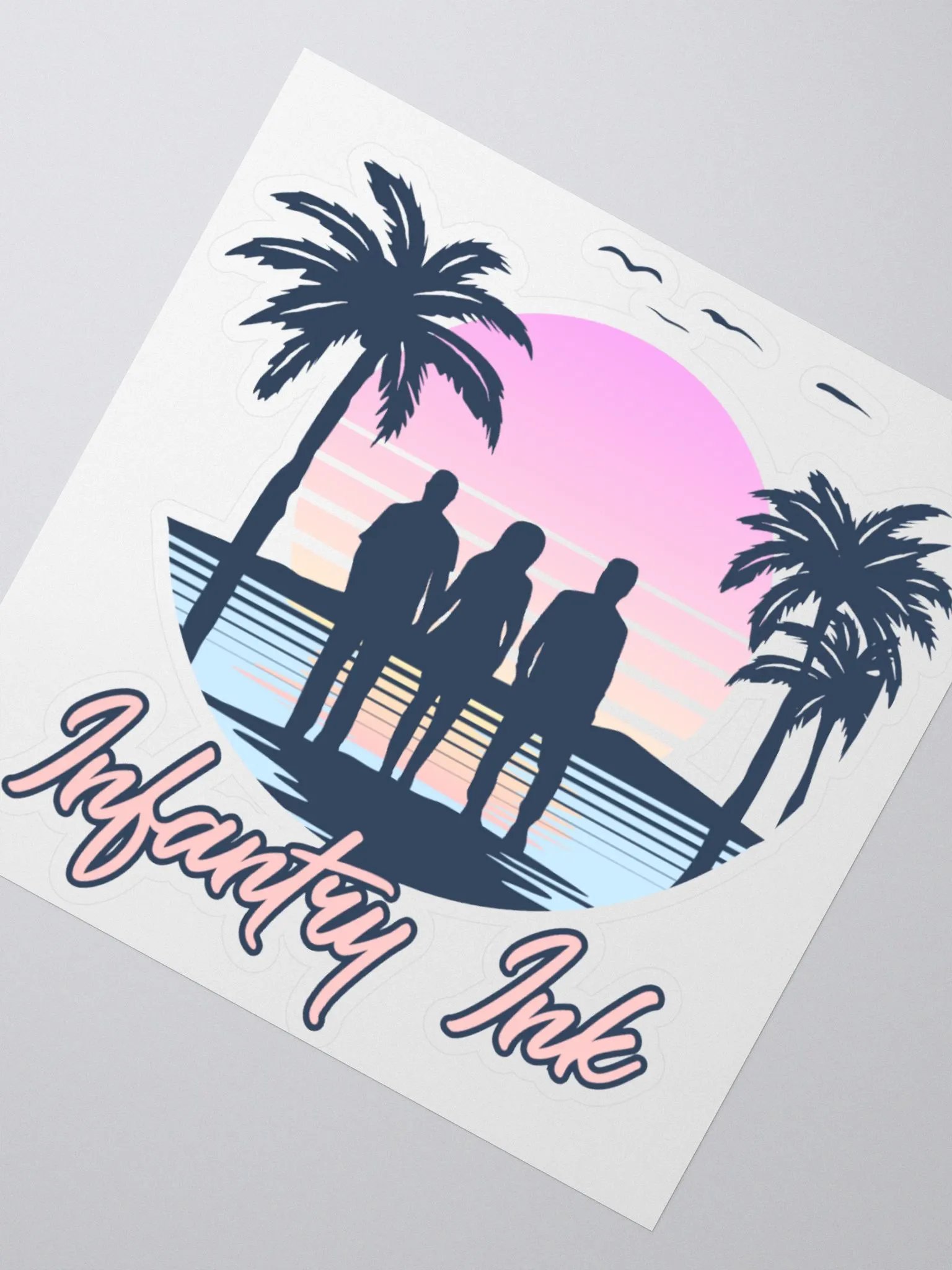 Sunset Kiss Cut Stickers product image (5)