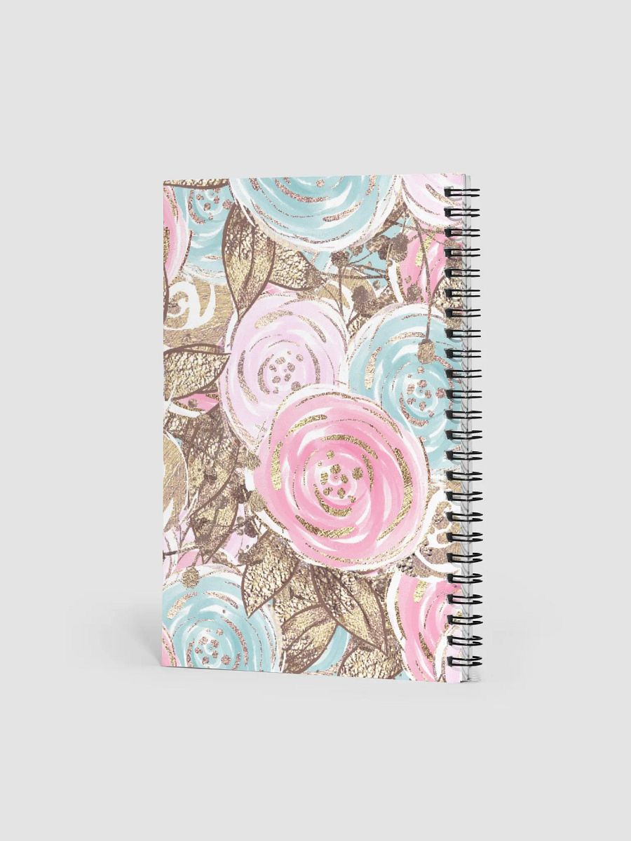 Pastel Water-Colored Roses Spiral Notebook product image (4)