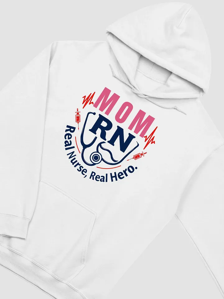 Mom RN, Real Nurse, Real Heroo Hoodie product image (21)