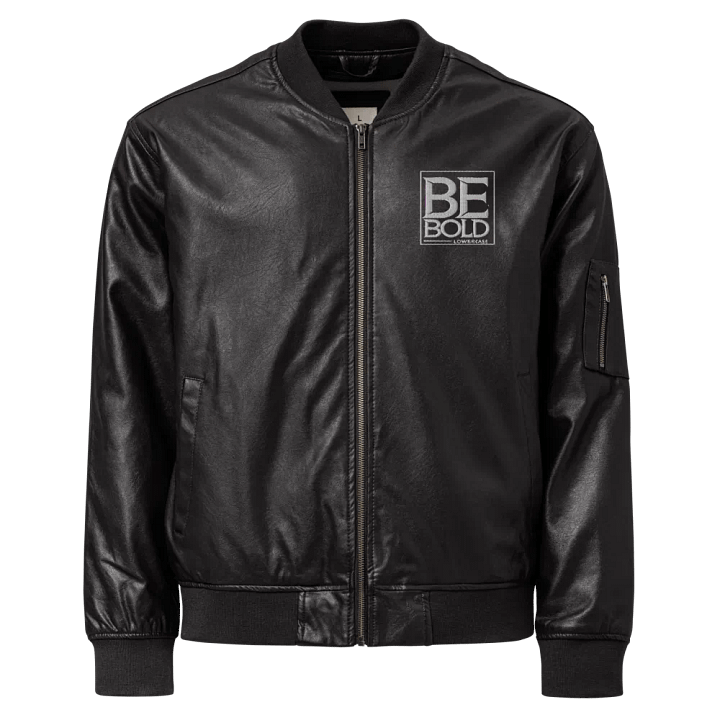 BOLD & STYLISH: Threadfast Faux Leather Bomber Jacket product image (1)