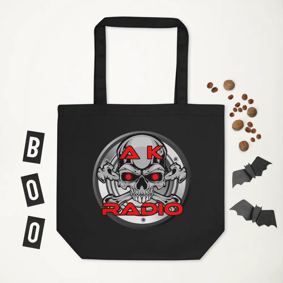 AK RADIO (Speaker & Skull) Tote Bag product image (6)