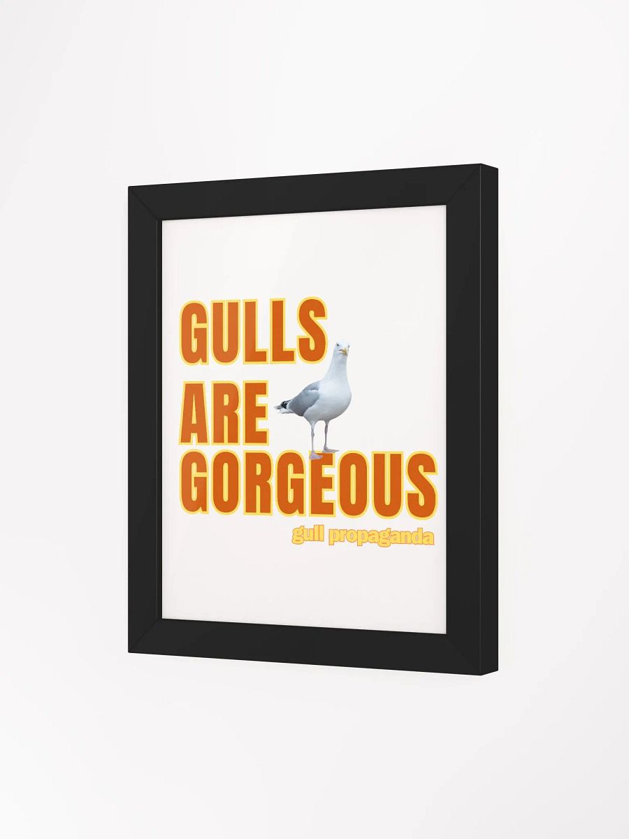 Gulls are Gorgeous - Gull Propaganda Framed Print product image (85)