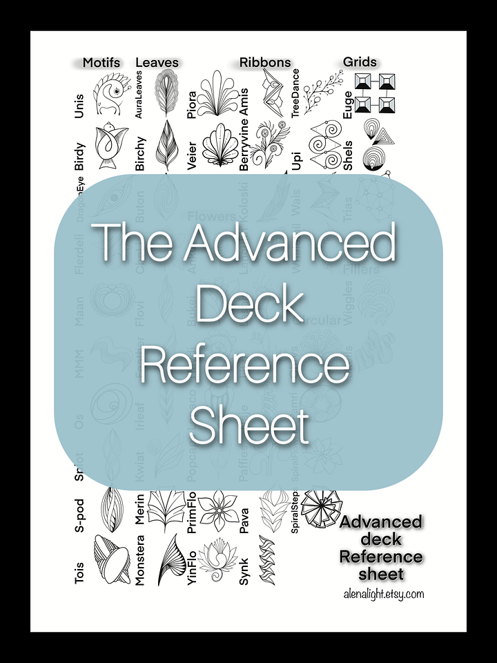 Advanced Deck Reference Sheet product image (1)