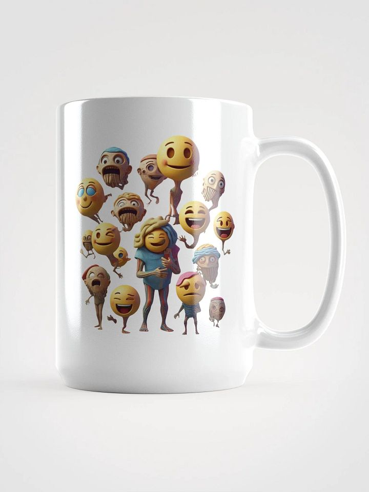 Emotional Overload: DreamForger Emoji Chaos Coffee Cup product image (1)