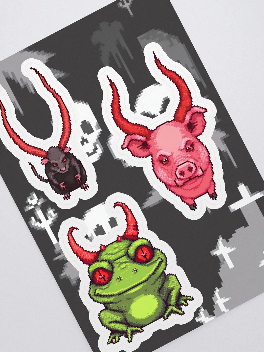 Evil Critters! Sticker Sheet product image (1)