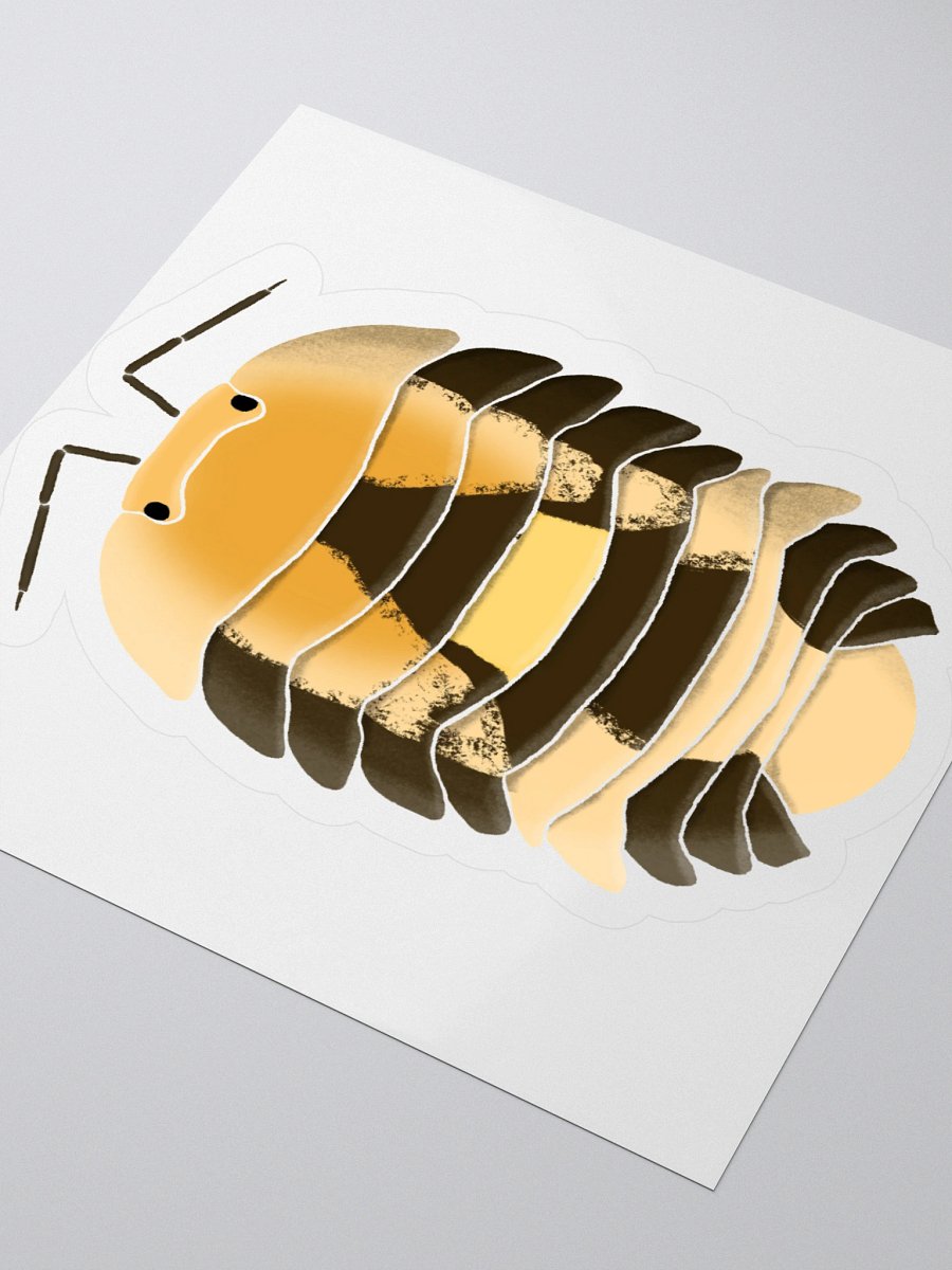 Amber Firefly Isopod Sticker product image (11)