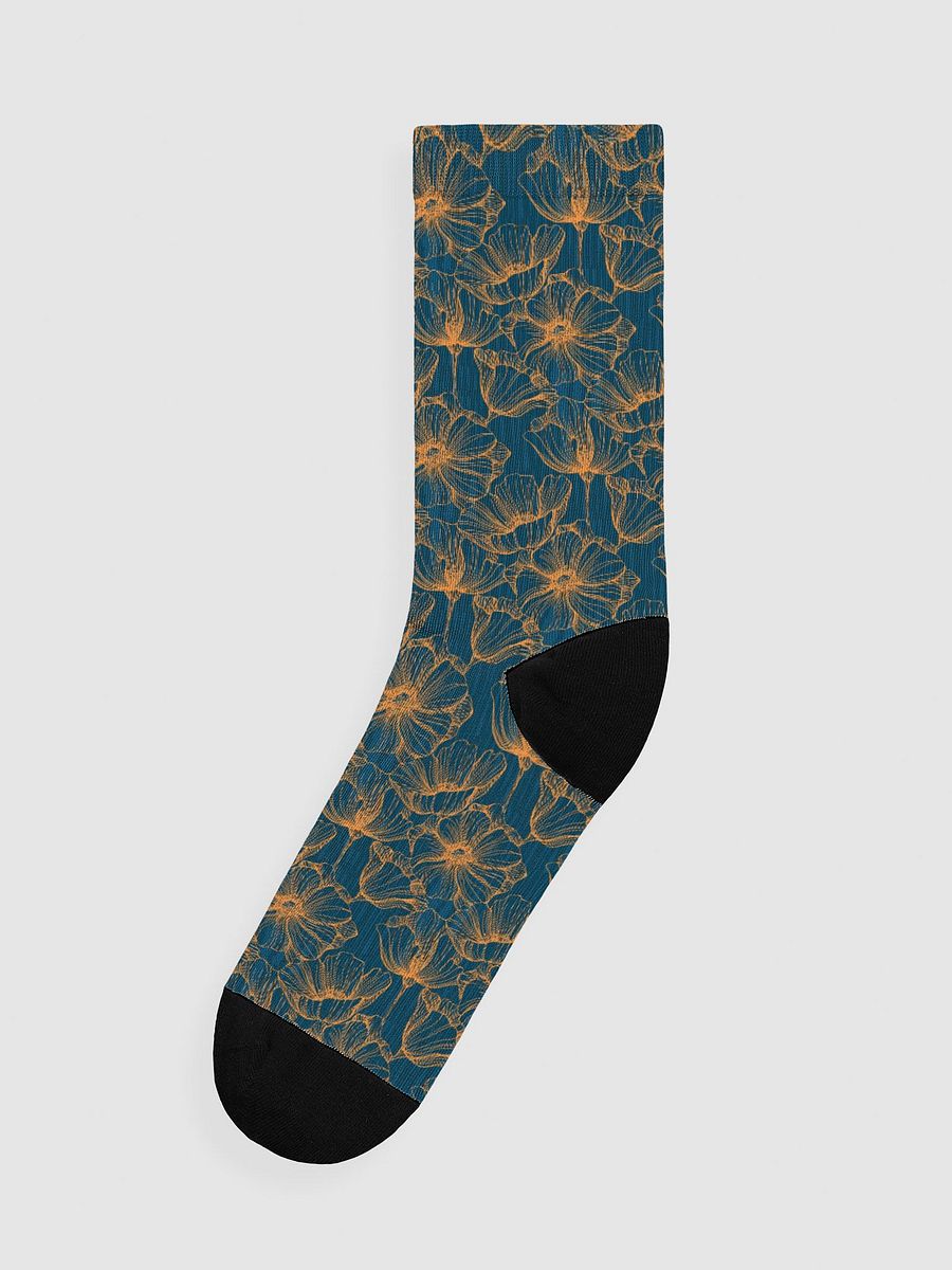 Dark Romantic Floral | Premium Sustainable Crew Socks product image (1)