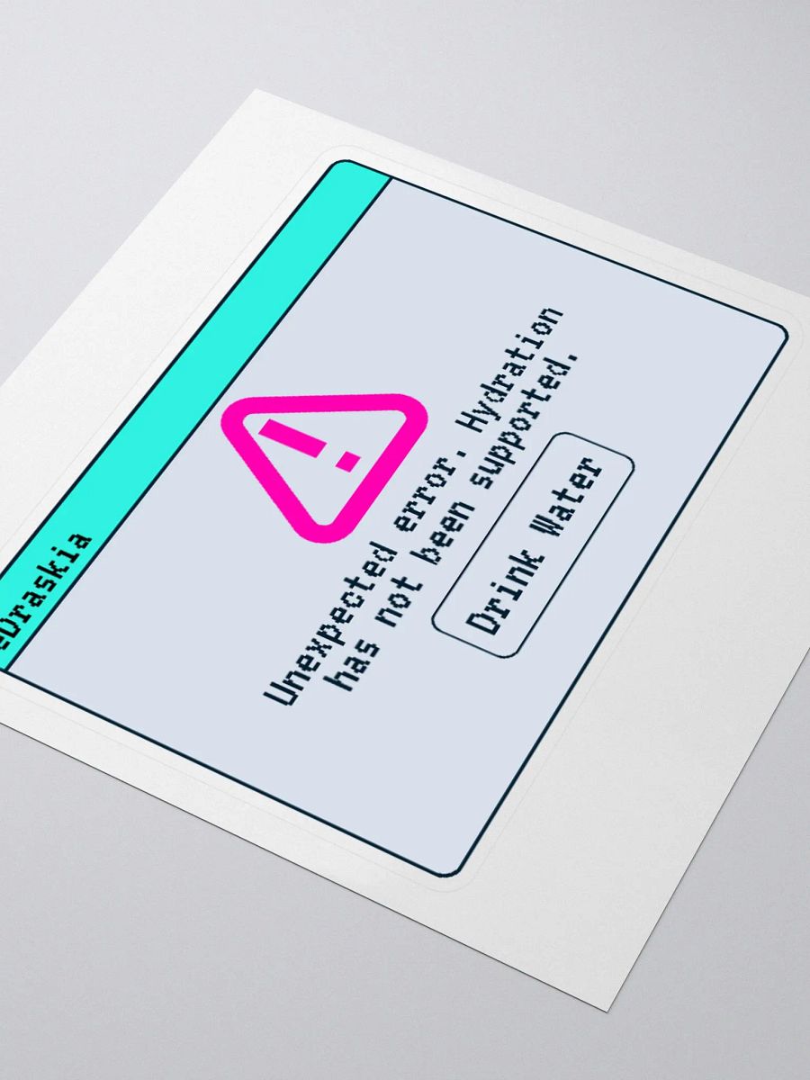 Hydration Error Sticker - March Sticker Club Exclusive product image (3)