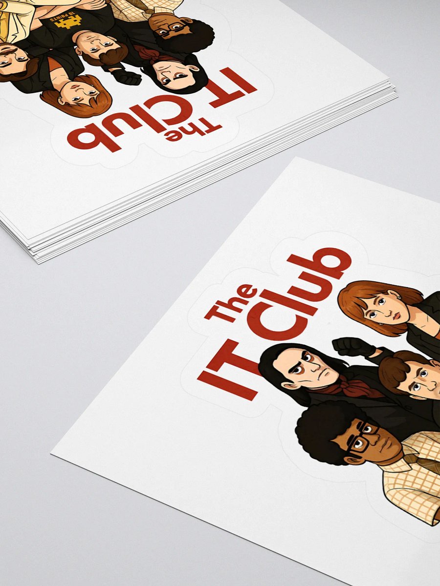 The IT Club Stickers – Kiss-Cut Vinyl British Comedy x 80s Movie Decals product image (4)