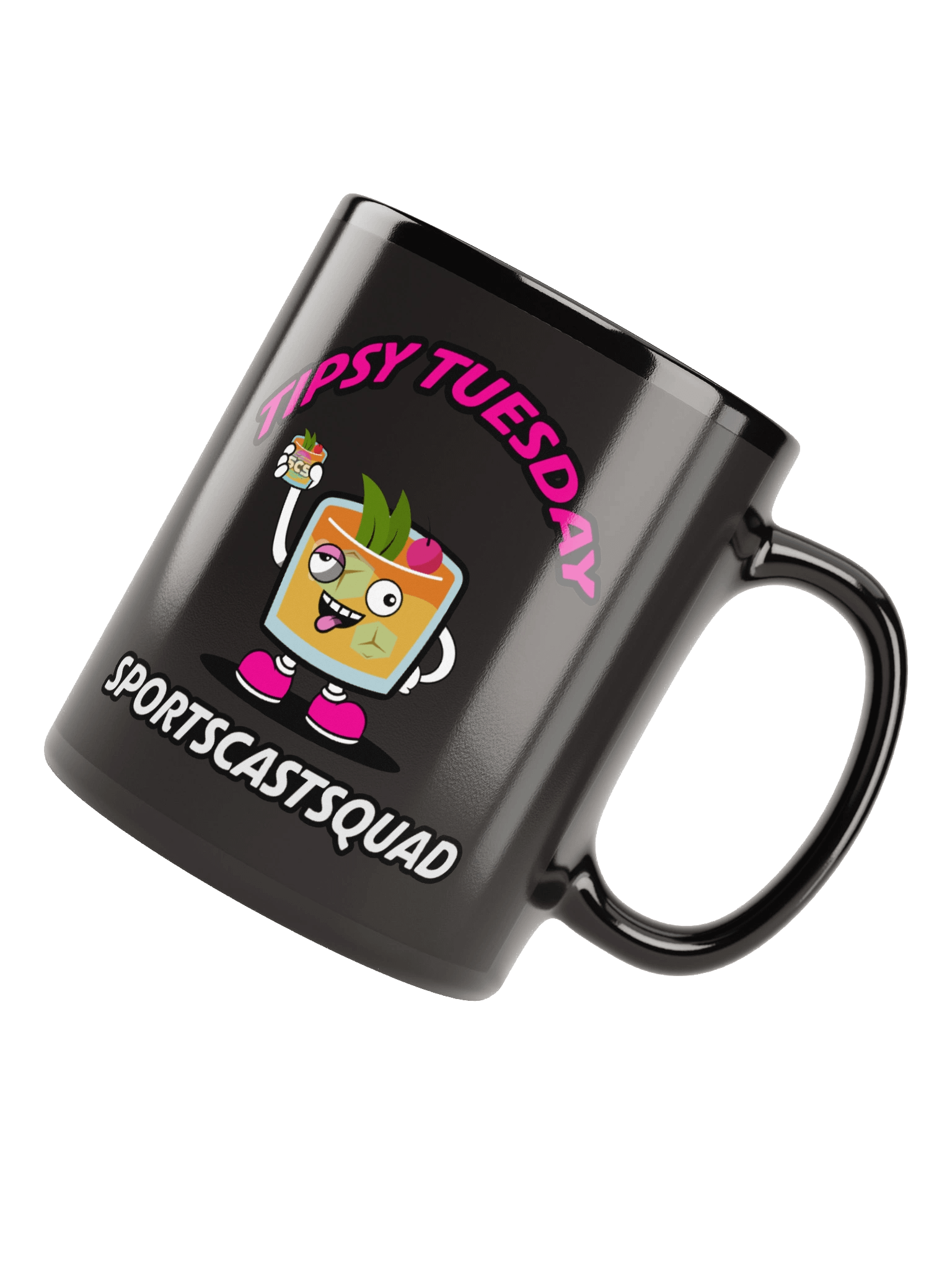 TIPSY TUESDAY "COCKY" BLACK MUG product image (4)