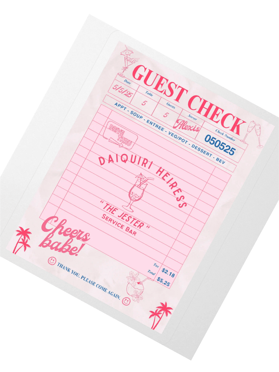 CHECK PLEASE! DAIQUIRI STICKER product image (6)