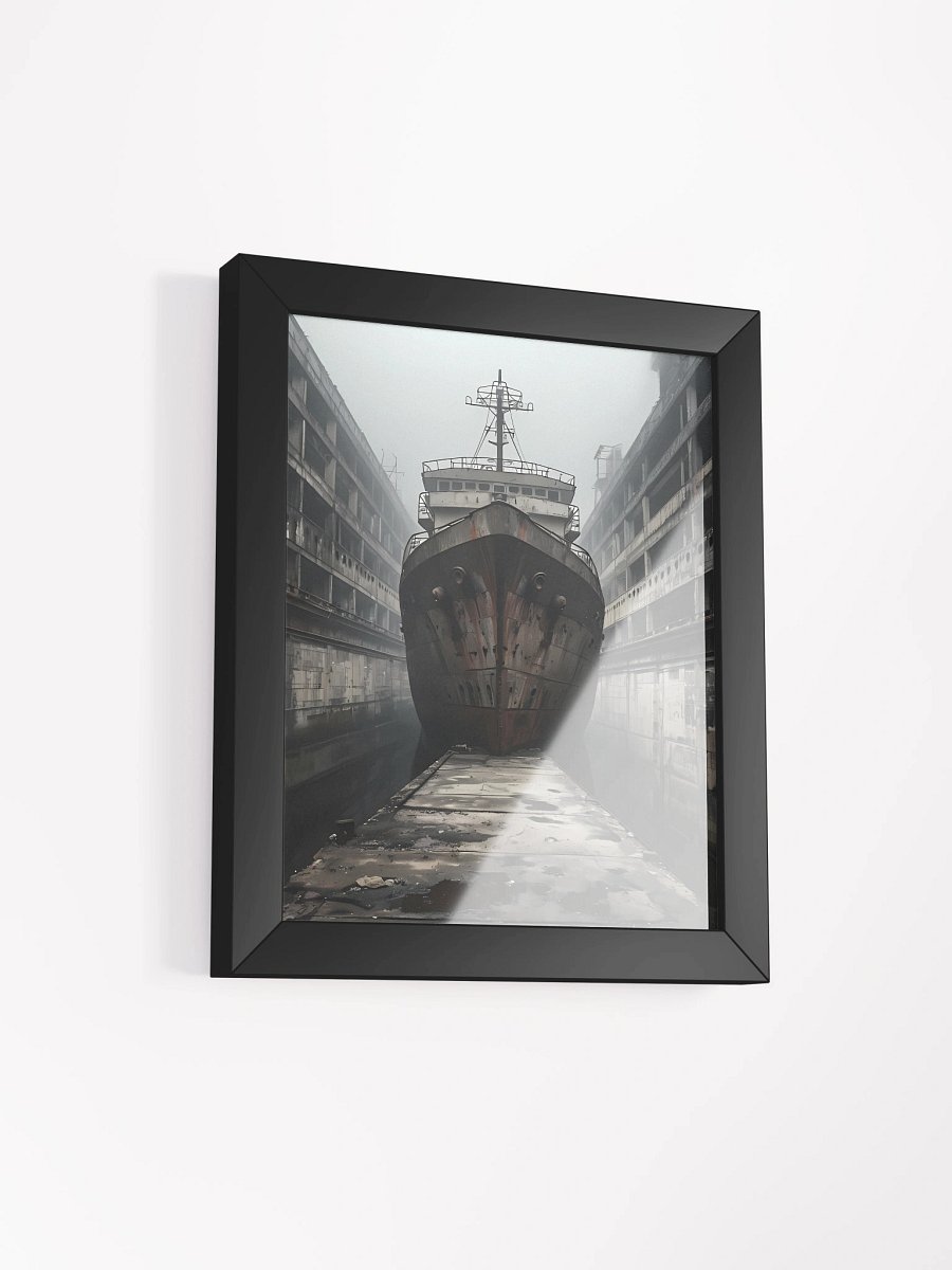 Moody Docked Ship Framed Poster product image (3)