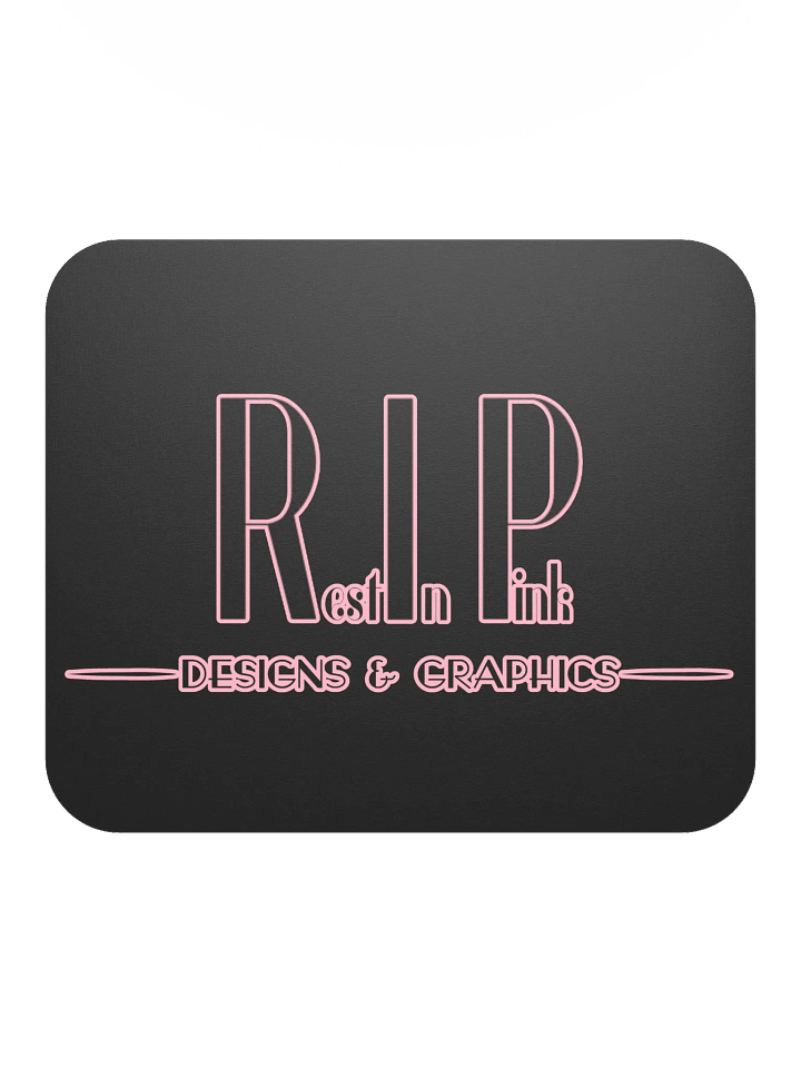 RIP Minimalist Logo Mouse Pad - Black product image (2)