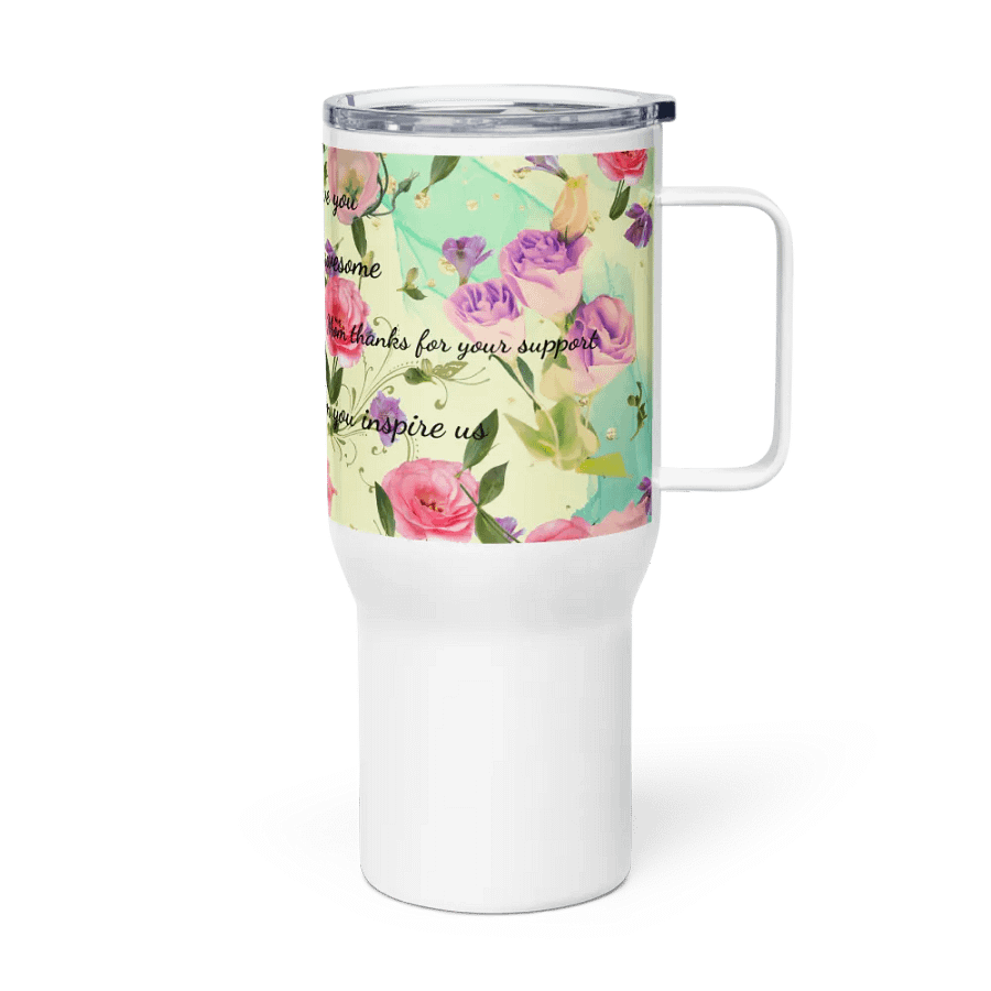 Mom's appreciation Floral Travel Mug gift for mothersday product image (4)