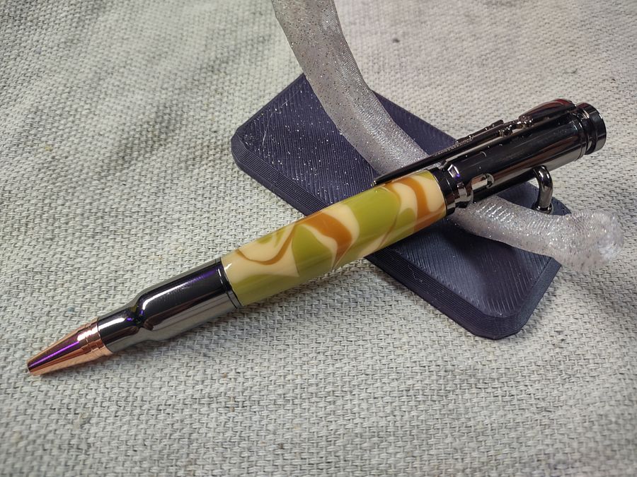 Hand-Turned Bolt Action Pen – Desert Camo & Gun Metal Finish - RBBLTCAMO1 product image (8)