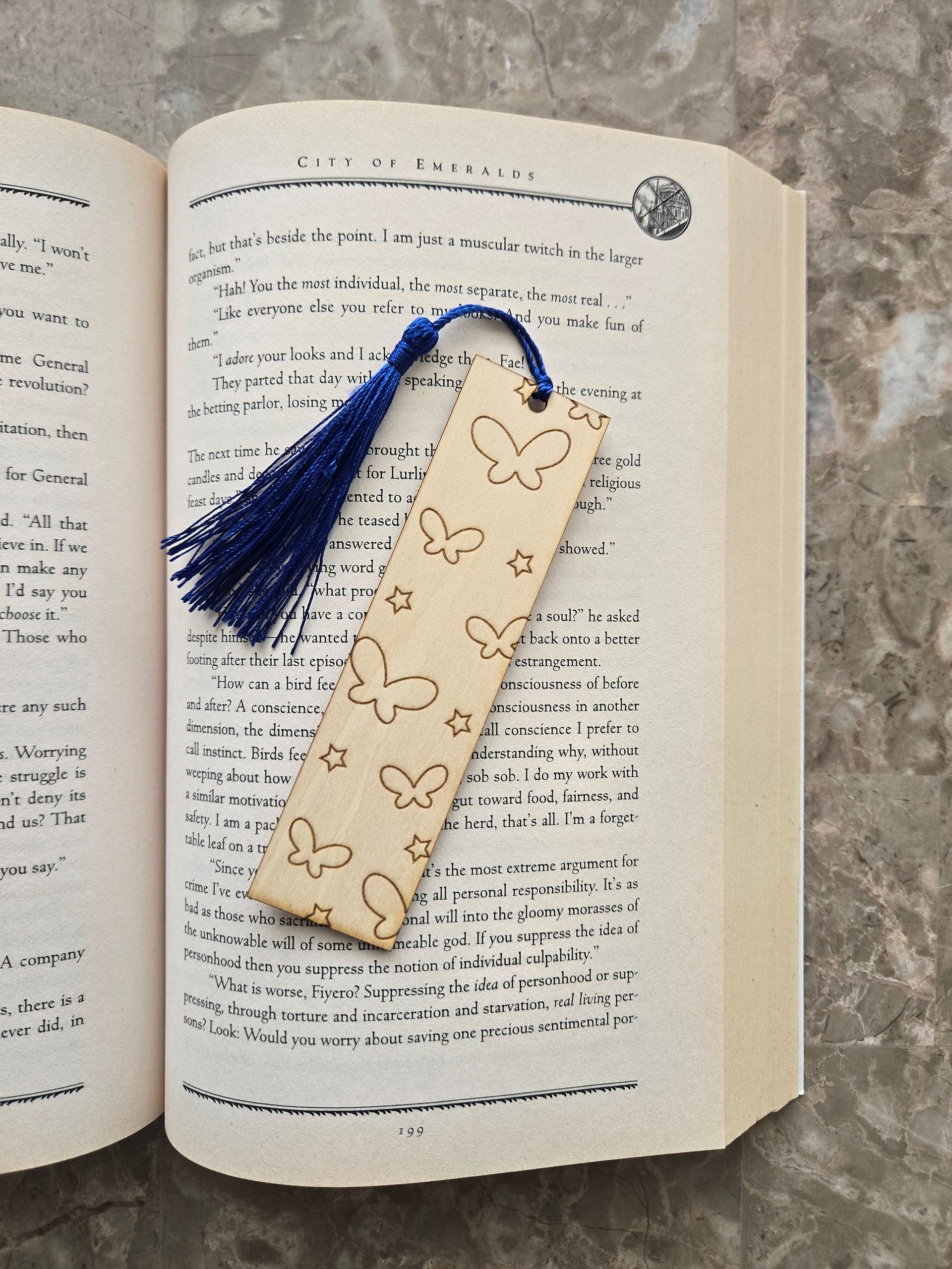 Wooden Bookmark - Butterflies product image (2)