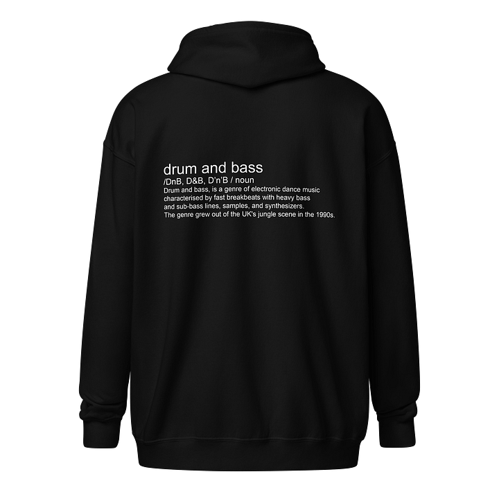 Full Zip Hoodie Drum & Bass Edition product image (1)