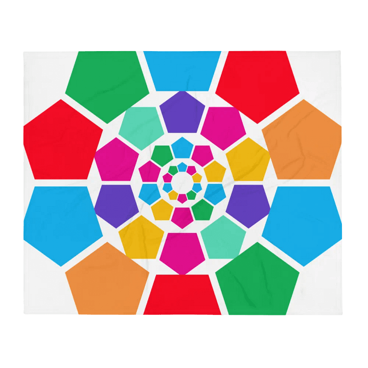 Multi-colored Pentagon Pattern Art product image (2)