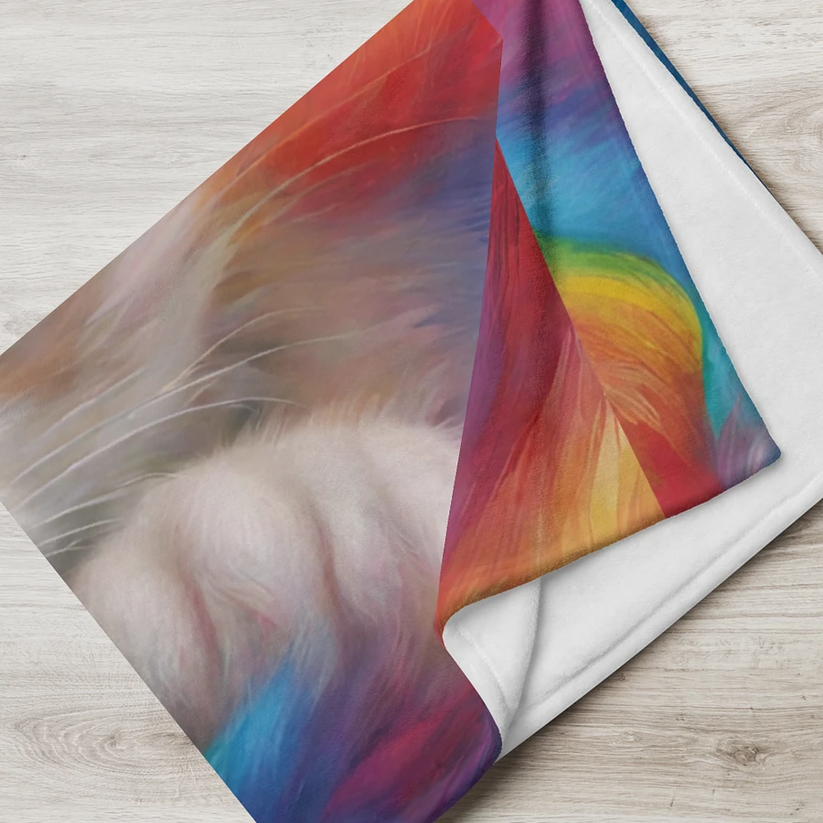 Rainbow Kitten Throw Blanket product image (17)