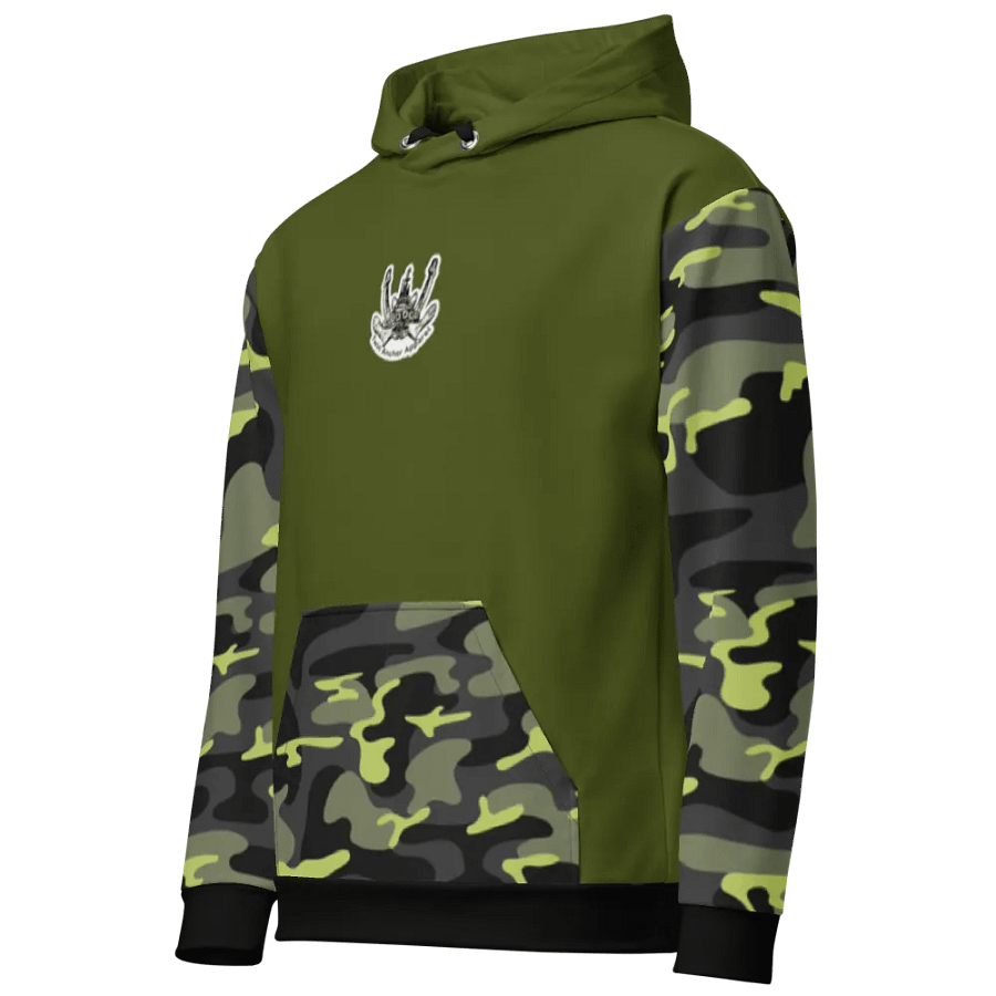 Camouflage & Green Anchor Hoodie product image (5)