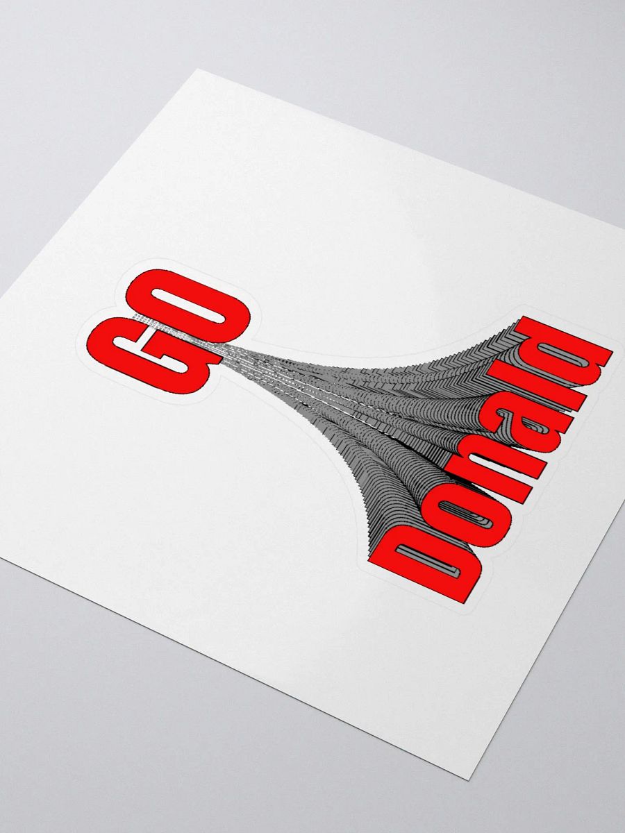 GO DONALD. Custom Cut Vinyl Stickers product image (8)