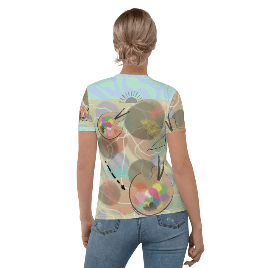 AbstractWear #3 Women's Crew Neck Tee/Pastels product image (4)