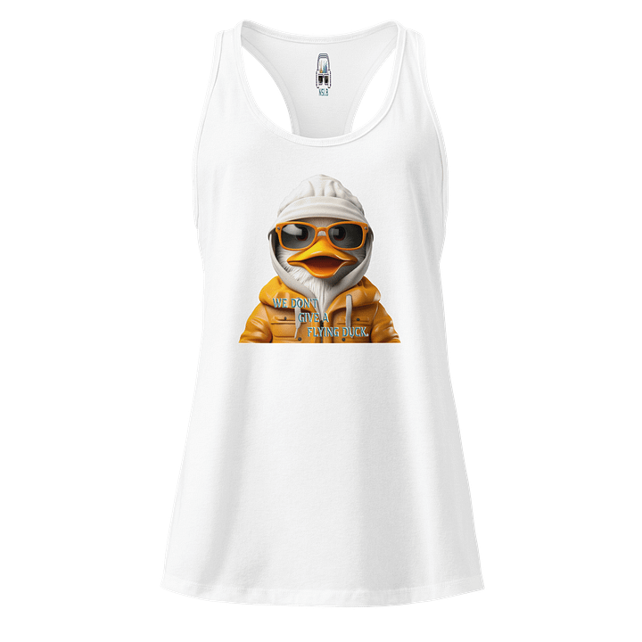 We Don't Give A Flying Duck Graphic Racerback Tank product image (1)