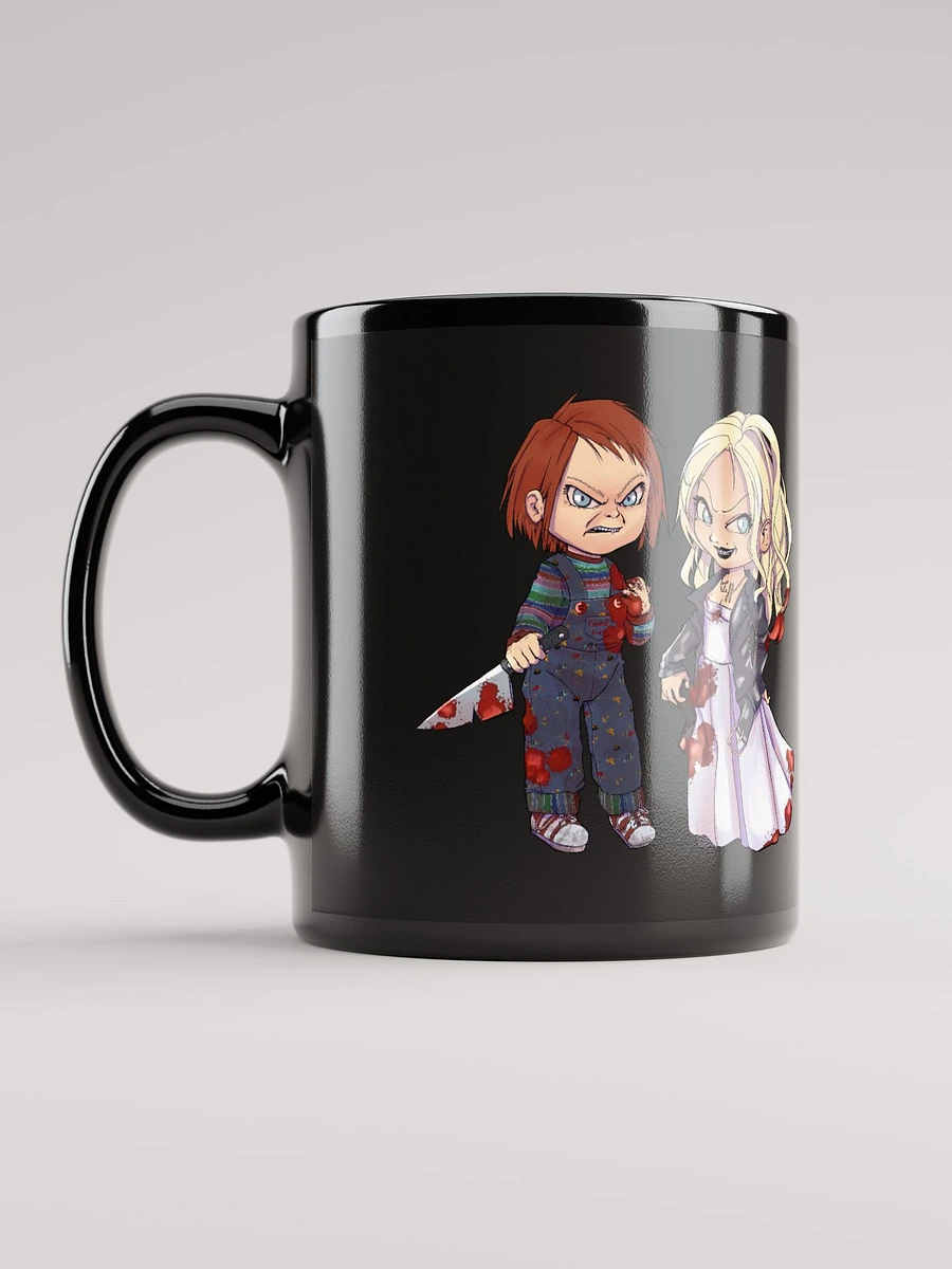 Chucky and Tiffany Black Glossy Mug product image (6)