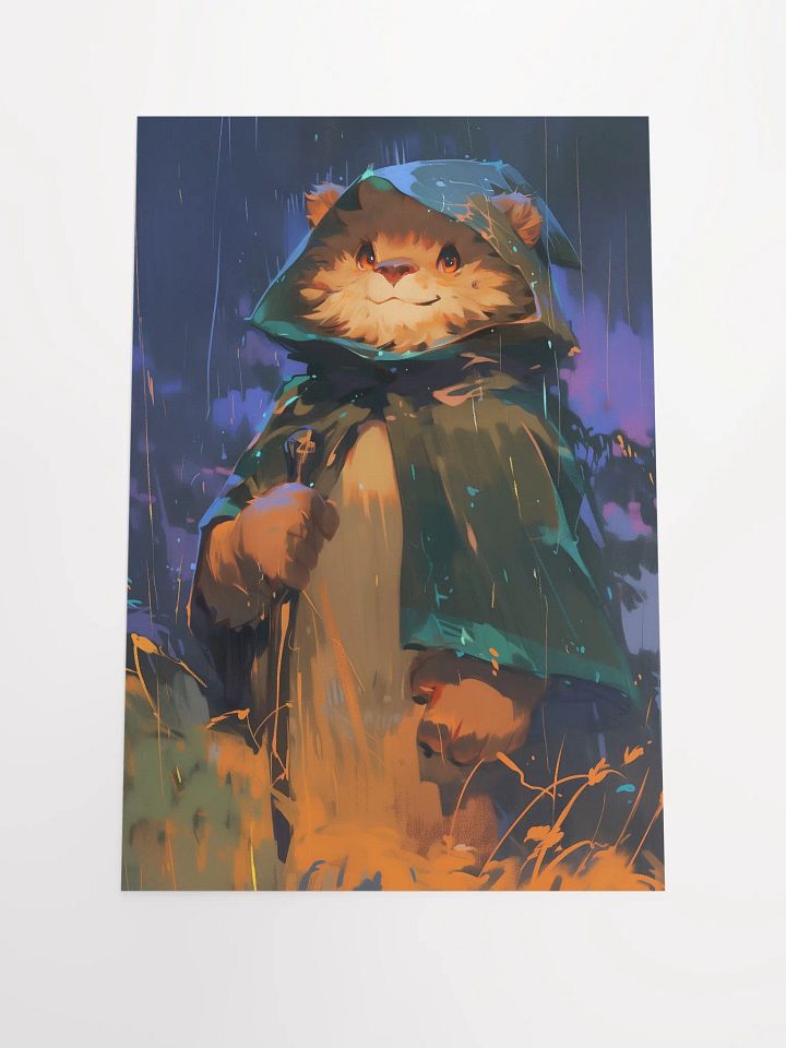 Bear in the Rain Enhanced Poster product image (1)