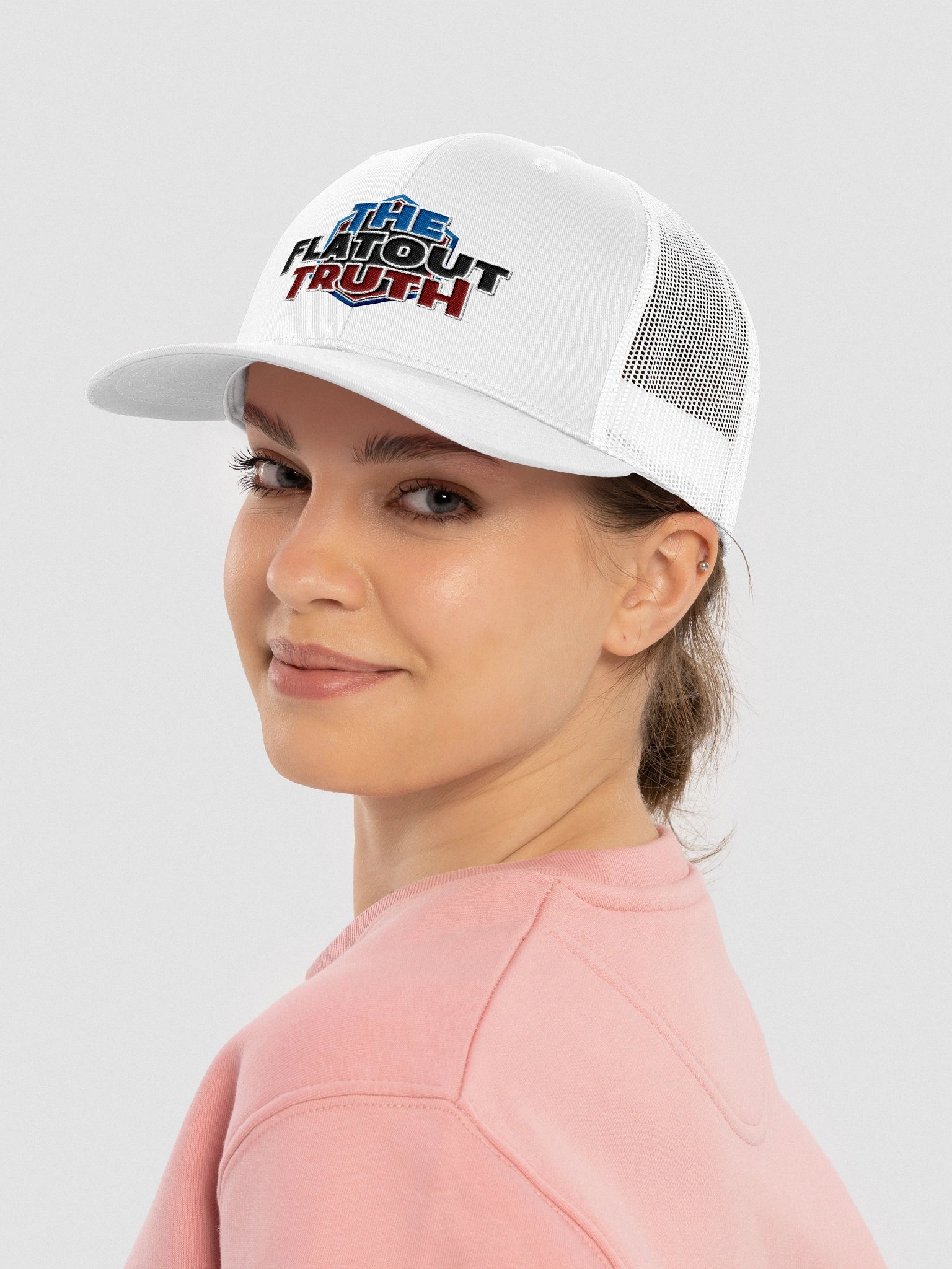 TFOT Embroidered Retro Blue Hex Snapback Trucker Hat product image (4)